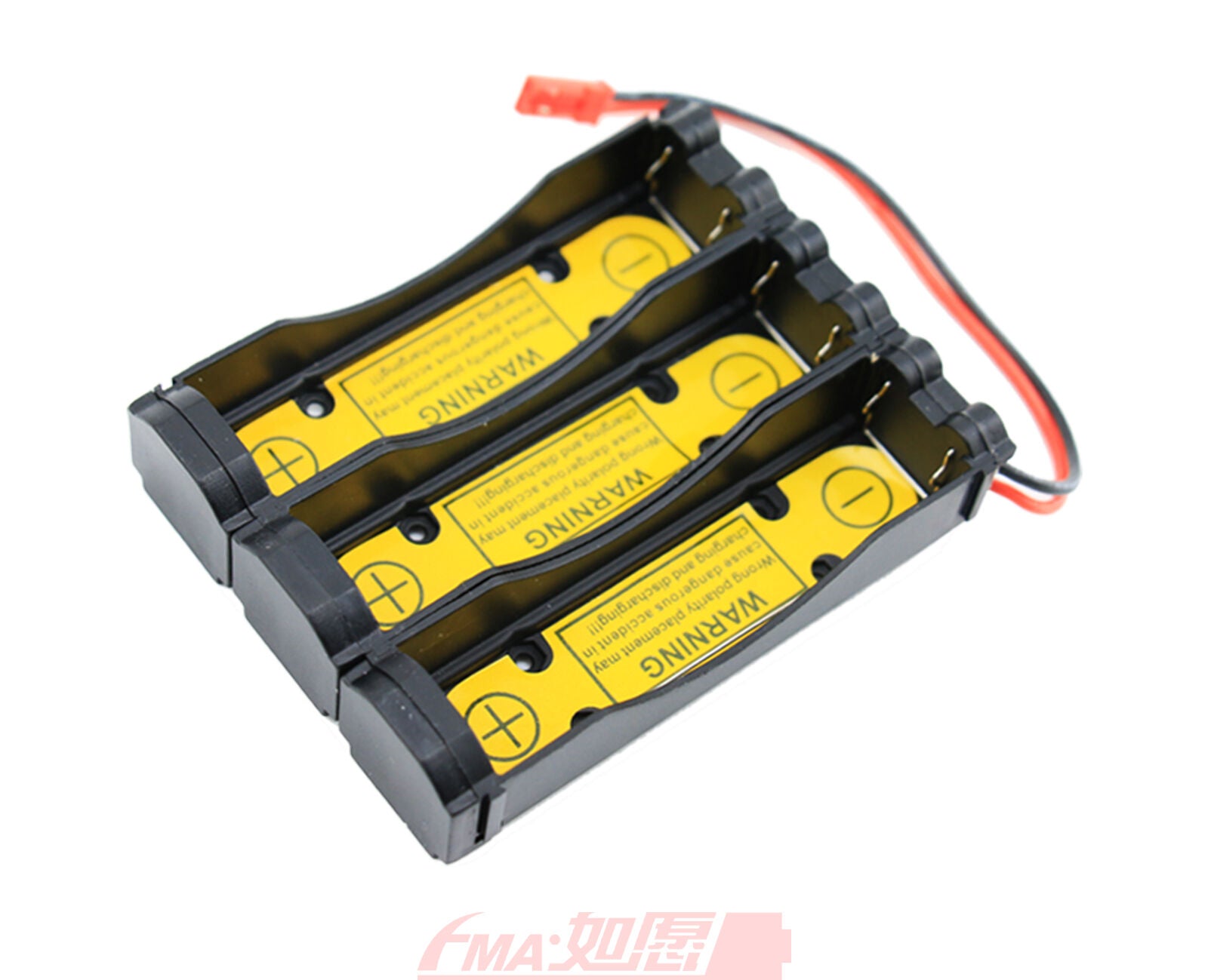 2x Battery Holder Case for Li-ion 3.6V 3.7V 18650 Cell 1S3P Connection w/PCM