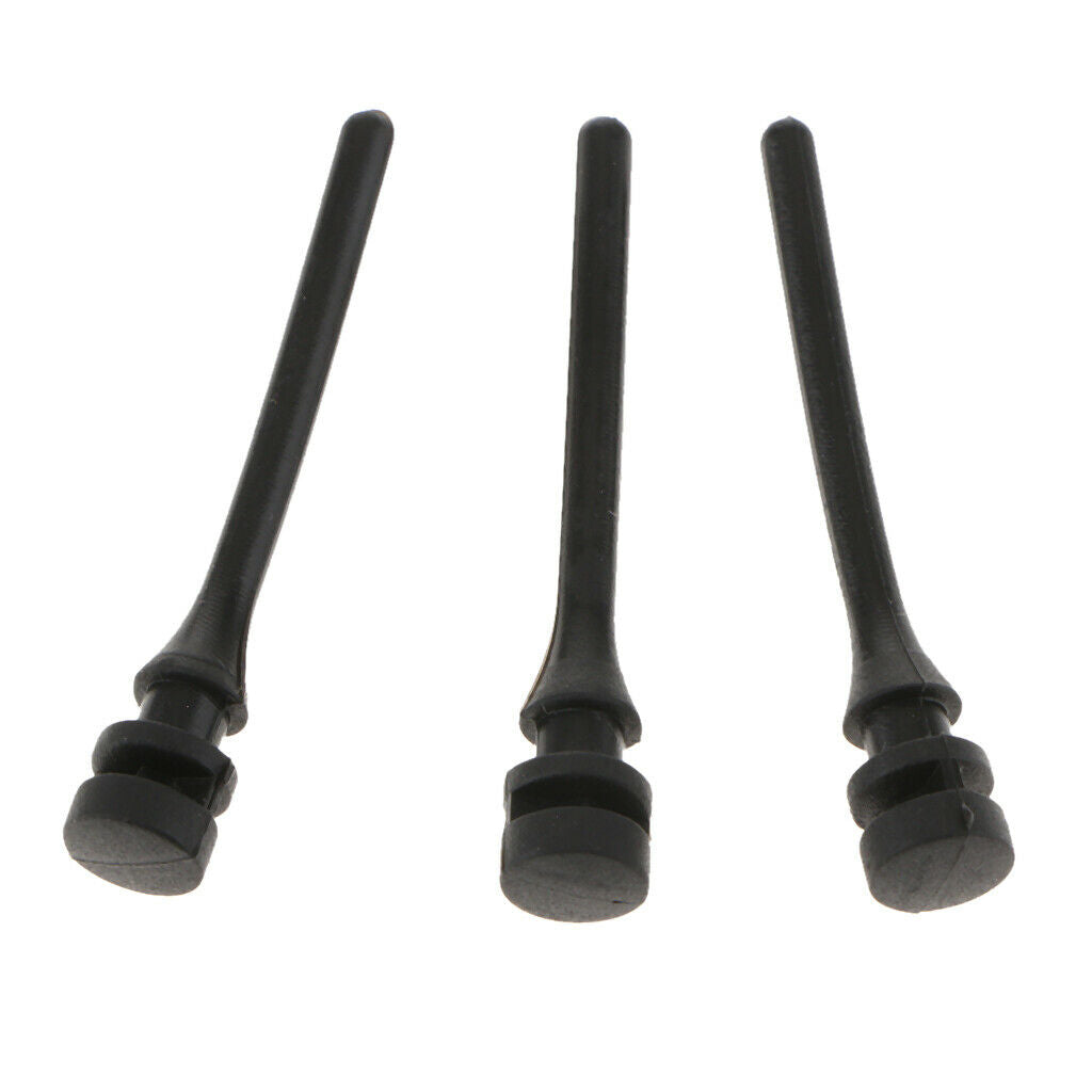 20pcs PC Fans Coolers Silicone Rubber Screws Pin Rivet Brackets, Black
