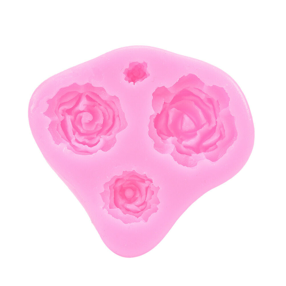 Heart Rose Lace Silicone Molds Wedding Cupcake Fondant Cake Decorating To.l8