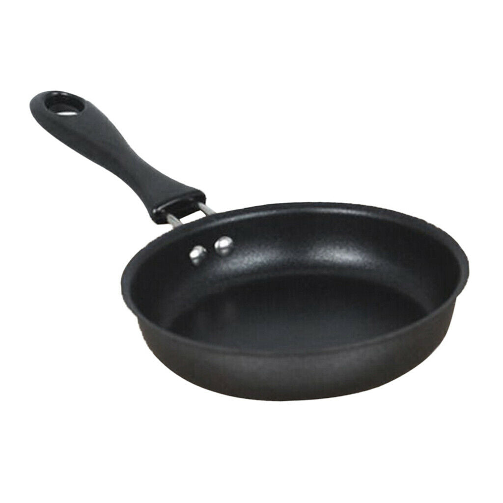 Skillet Non Stick Round Pan Iron Coating Omelette Skillet Frying Pan 12cm