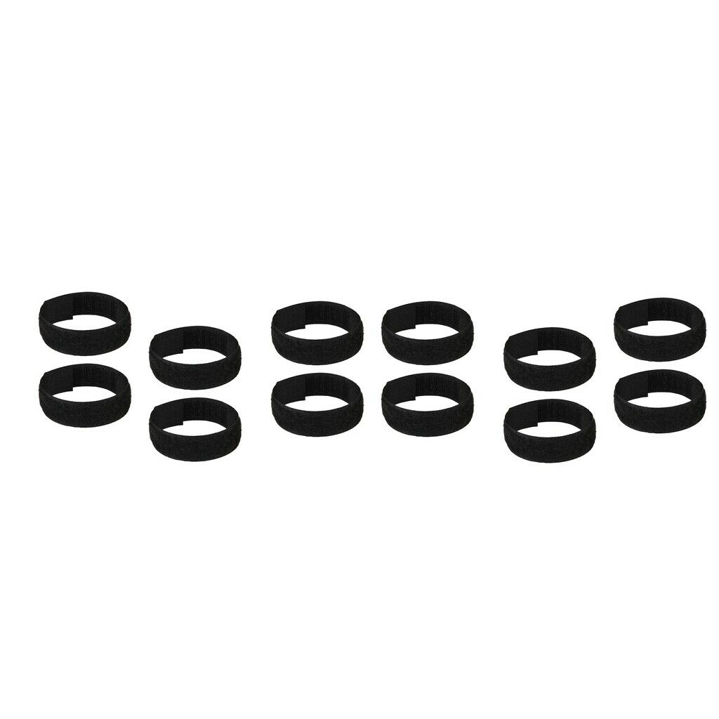 12 Pieces No Crow Rooster Collar No Crow Noise Neck Belt for Chicken Duck Black