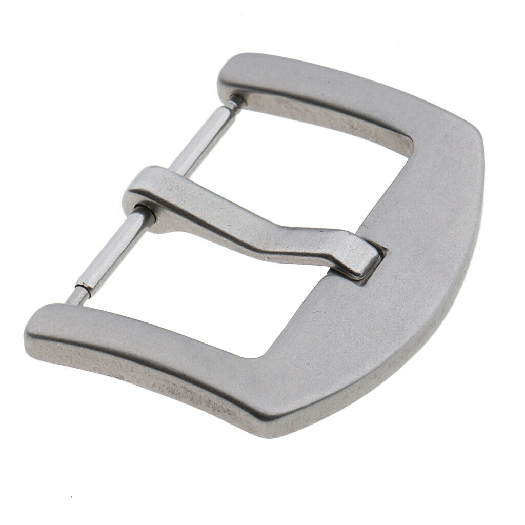 Matte Finished Stainless Steel Spring Bar Watch Strap Bands Buckle 22mm