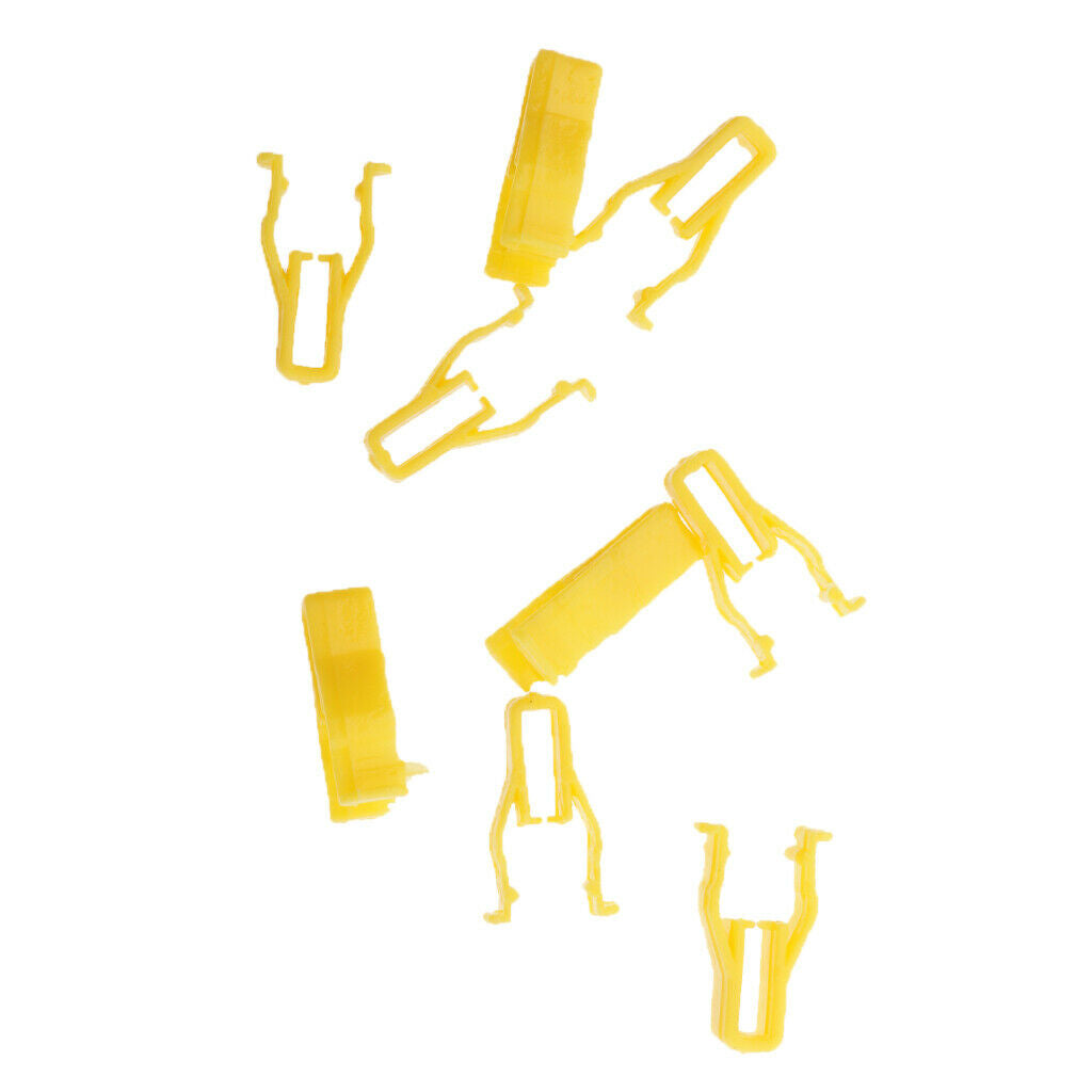 500 Pieces Yellow Dashboard Instrument Plastic Fastener And Card Buckle Clip