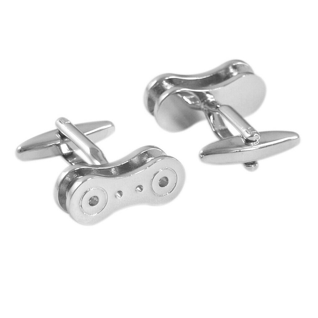 Punk Style Cufflinks For Men Bicycle Chain Wedding Business Shirt 21x9mm