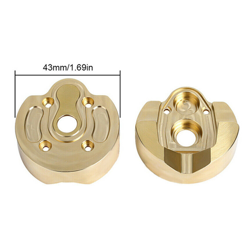 Copper Counterweight Brass Portal Cover 1.9UTB For 1:10 Axial SCX10 III AXI03007