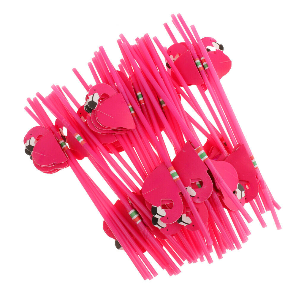 25 Piece Flamingo Straws Table Scatter Confetti Wedding Birthday Party Decor