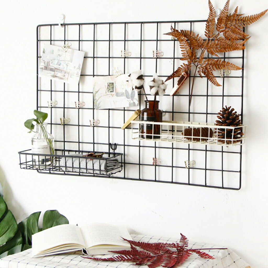 Set of 3, Iron Storage Basket Display Shelves Rack Holder Kitchen Home Decor