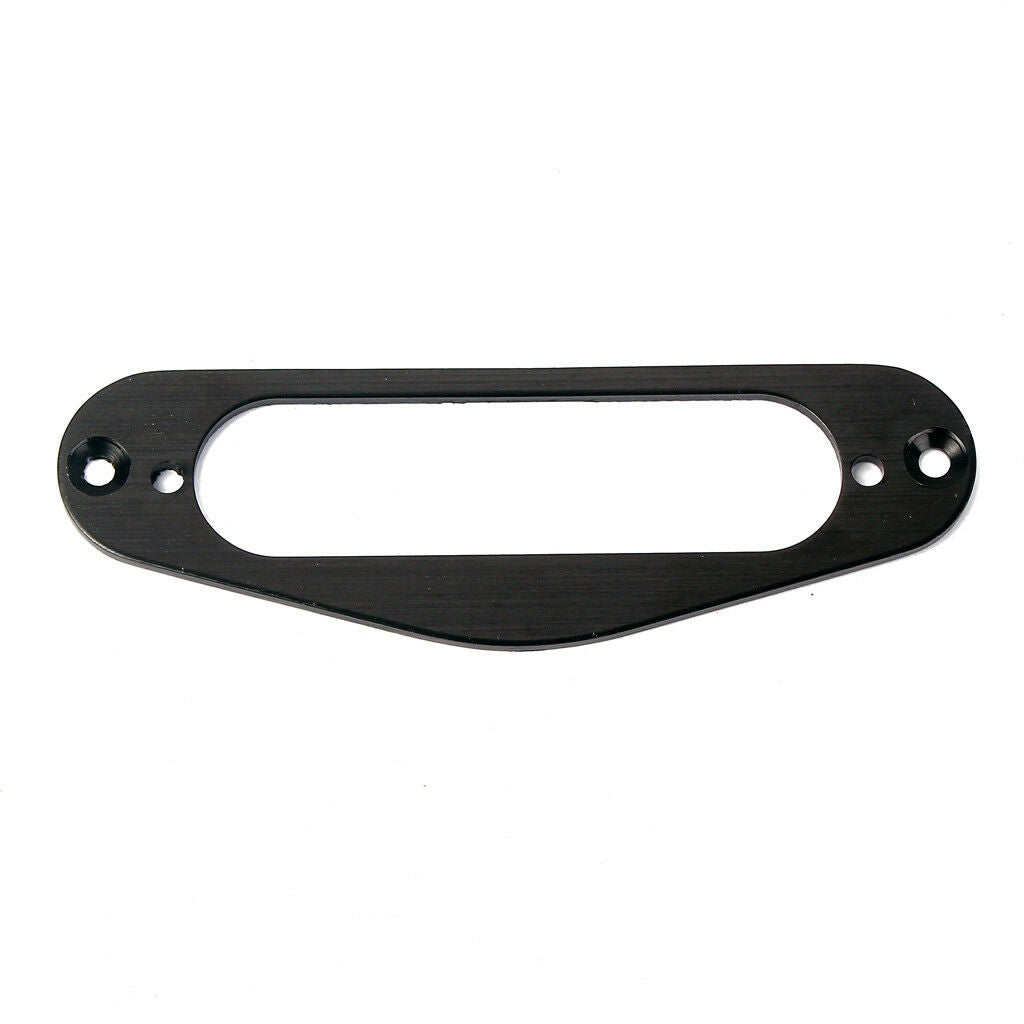 Electric Guitar Single Coil Neck Pickup Surround Ring with Screws Black