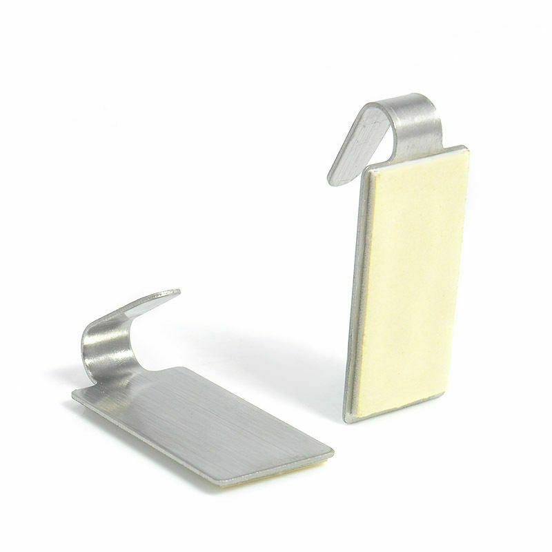 6PCS Stainless Steel Adhesive Home Kitchen Wall Door Stick Holder Hook Hanger