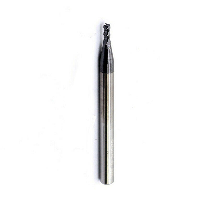 5pcs 1.5mm Tungsten Carbide End Mill 4 Flute HRC45 1.5x4Dx50L Flat Bottom [M1]