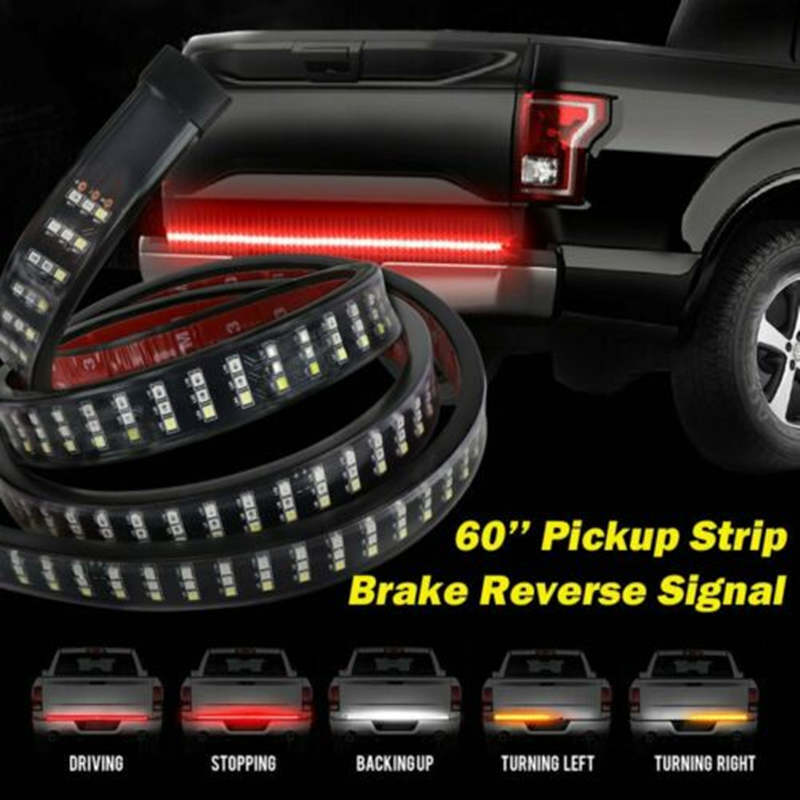48"Truck Tailgate LED Light Bar Brake Reverse Turn Signal Stop Tail Strip 2021