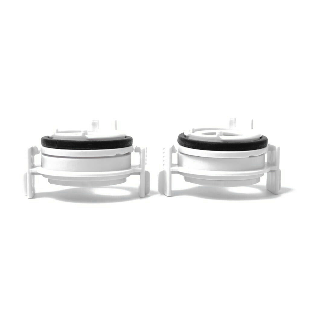 2 Pieces Bulbs Holder Adapters H7 Xenon HID for BMW E46 3 Series White