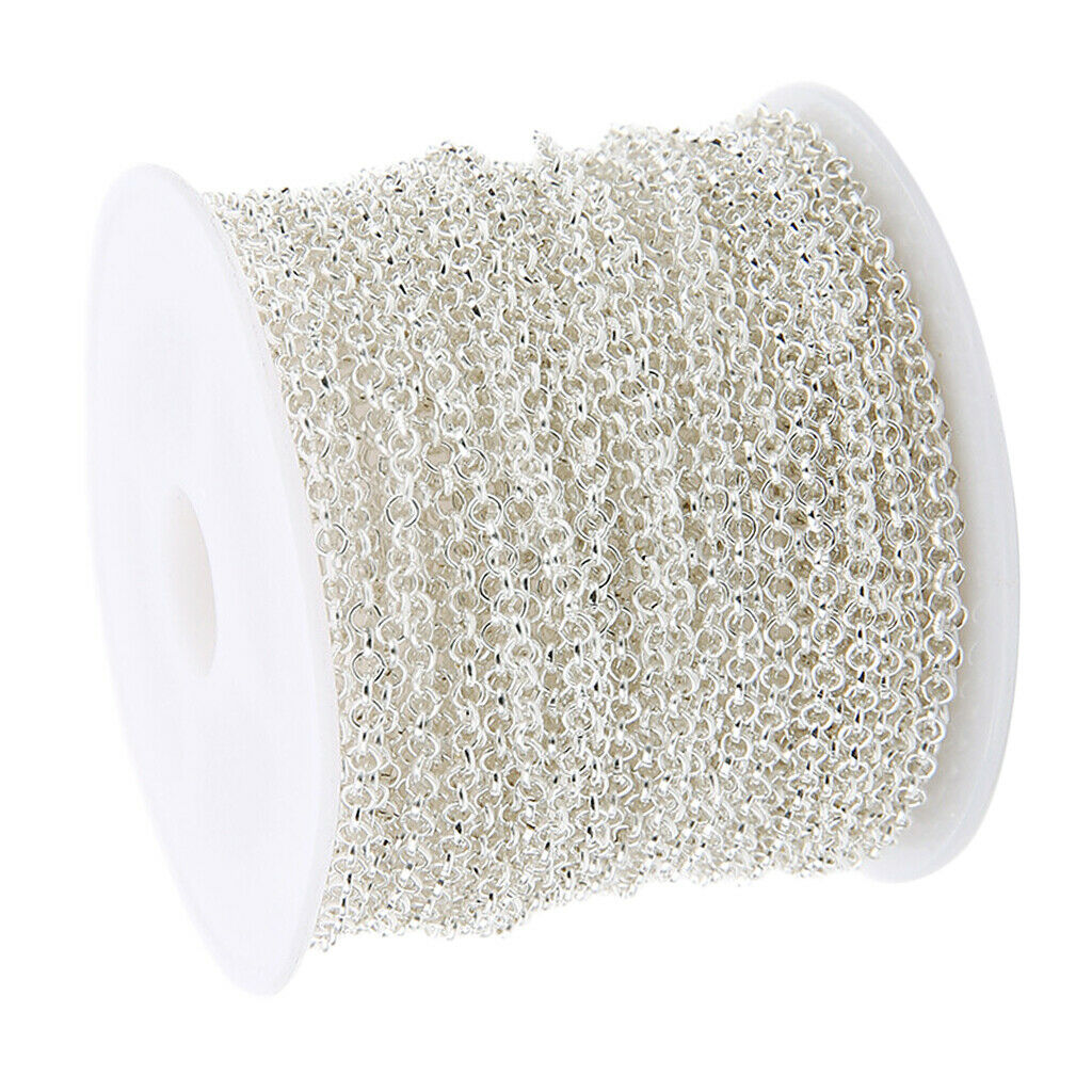 10 Yard Jewelry Making Chain DIY Necklace Bracelet Bag Tail Extender Chains 2mm