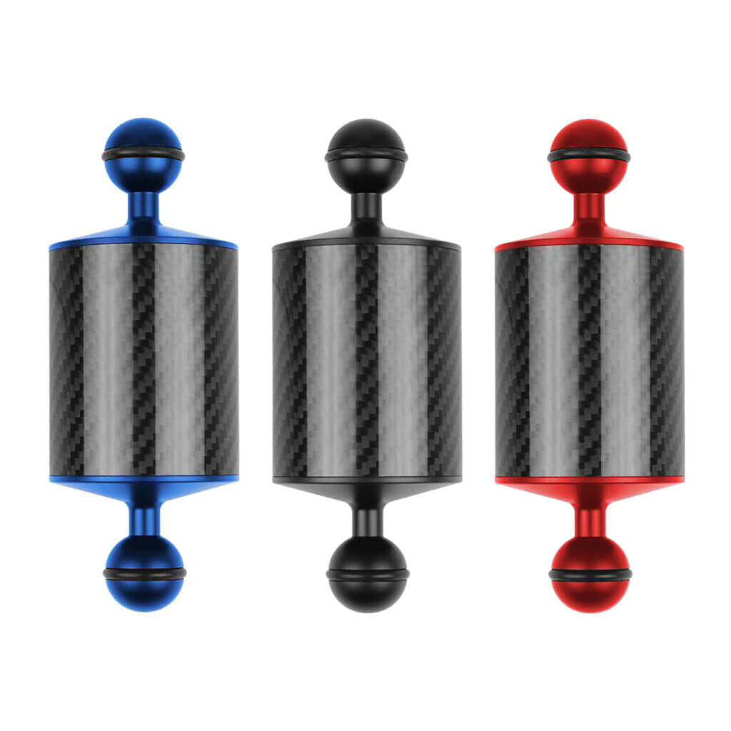 2X Dive Photography Double Ball Head Buoyancy Light Arm Ultralight Carbon Fiber