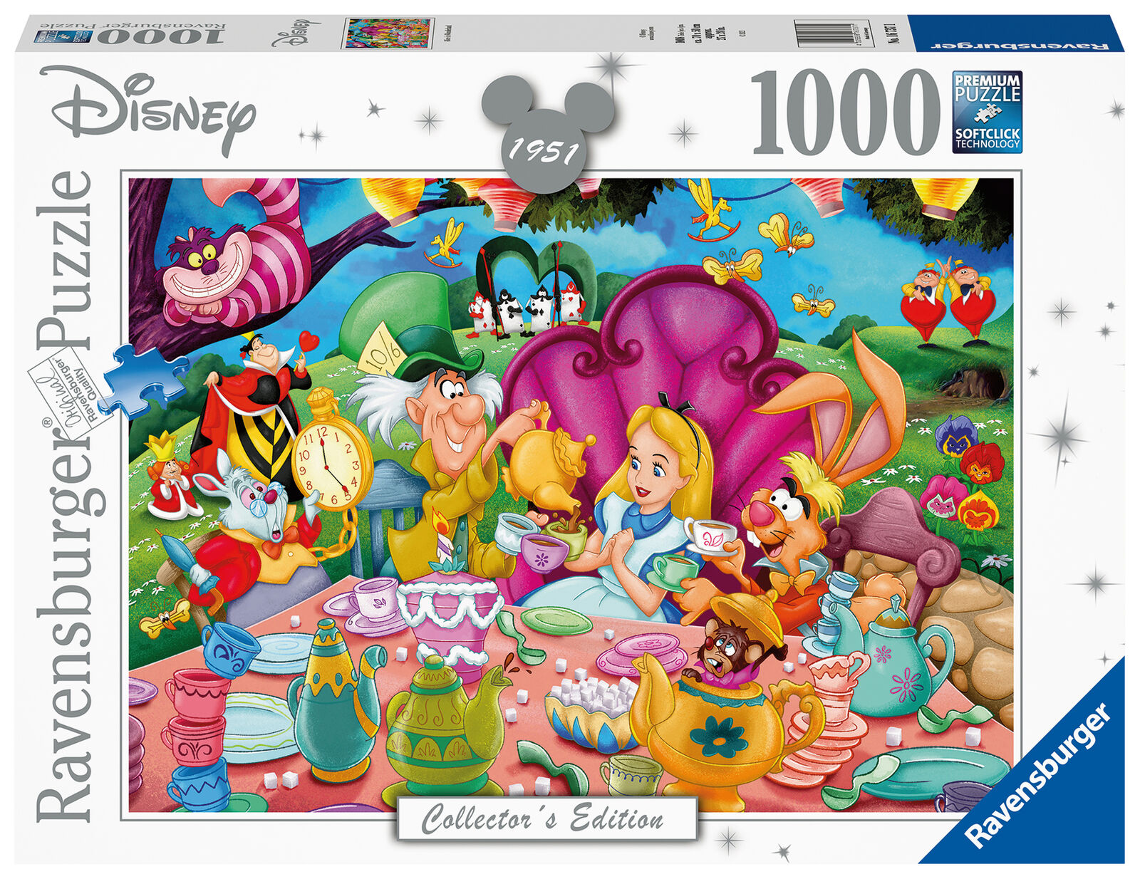 16737 Ravensburger Disney Collector's Alice in Wonderland Jigsaw Puzzle 1000 Pie