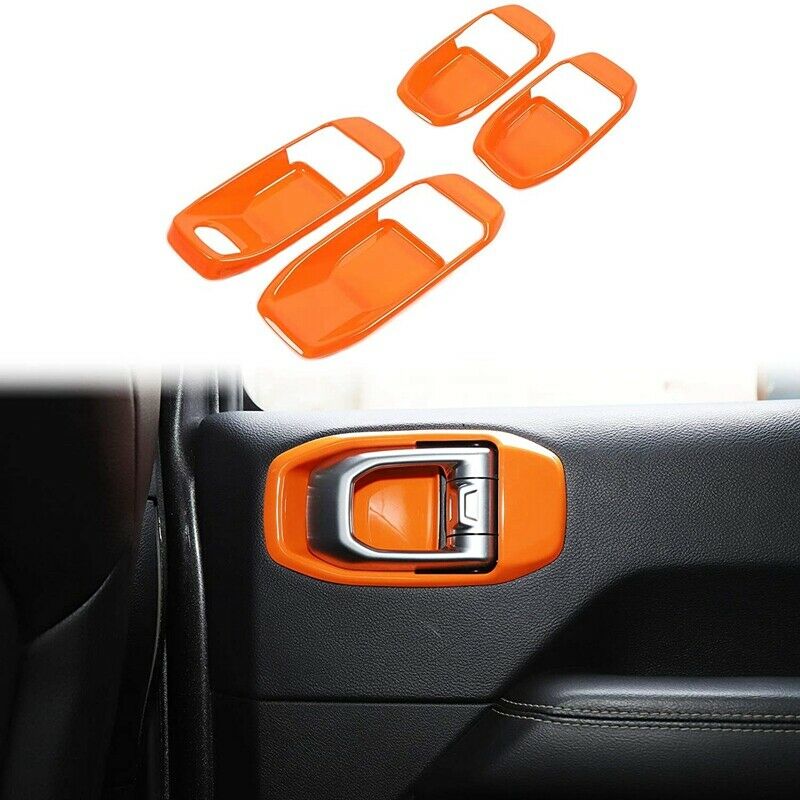 for Jeep JL Door Handle Bowl Trim Covers Kit for Jeep Wrangler JL JLU GladiaH5D9