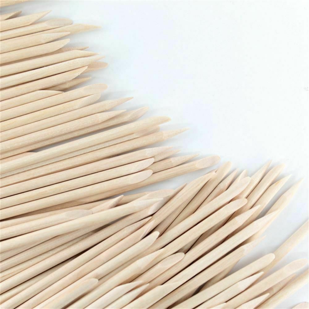 Remover Nail Cuticle Pusher Orange Wood Sticks Pedicure Pusher Dual-ended