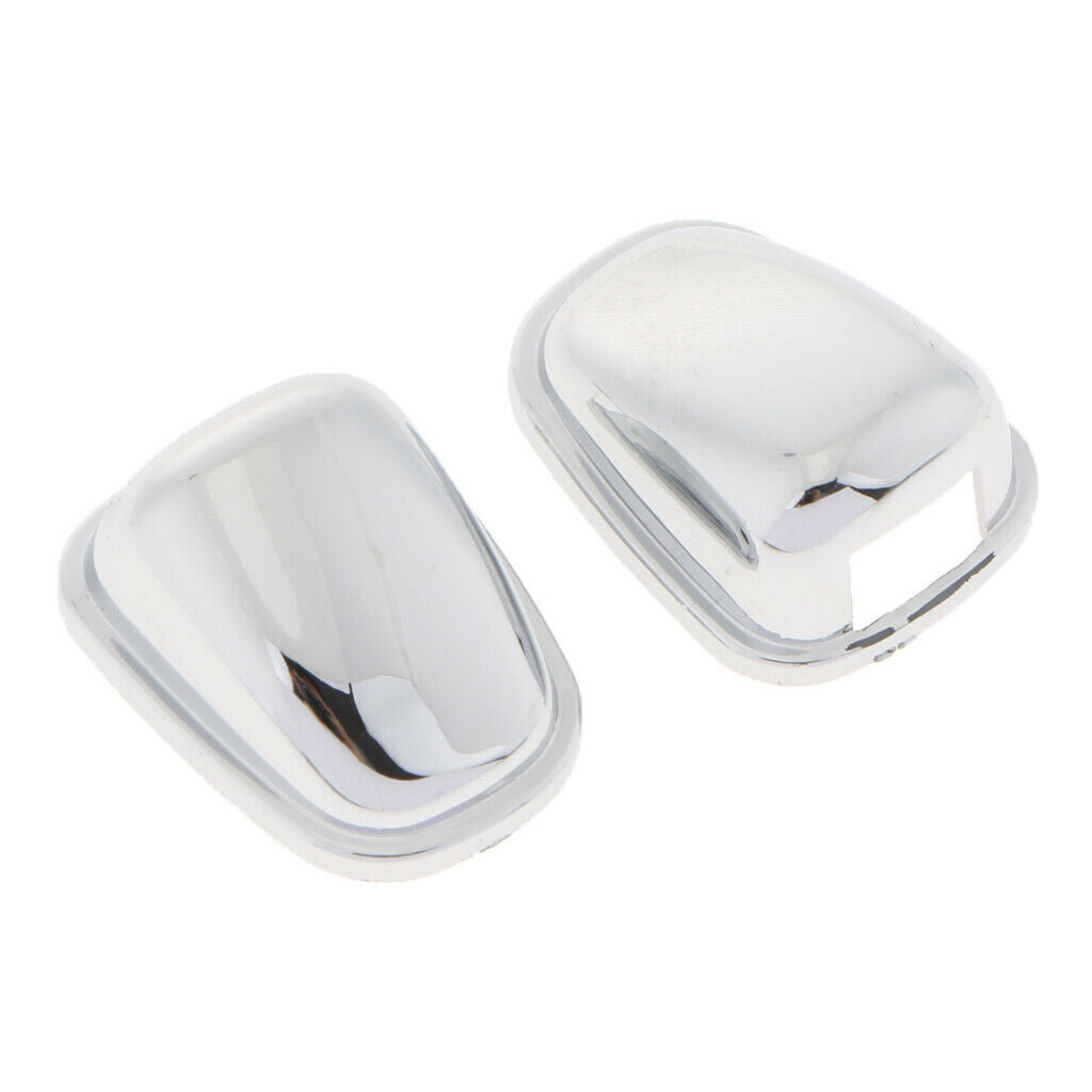 Car WindShield Washer Water Spray Jet Nozzle Cover Chrome Protective Case