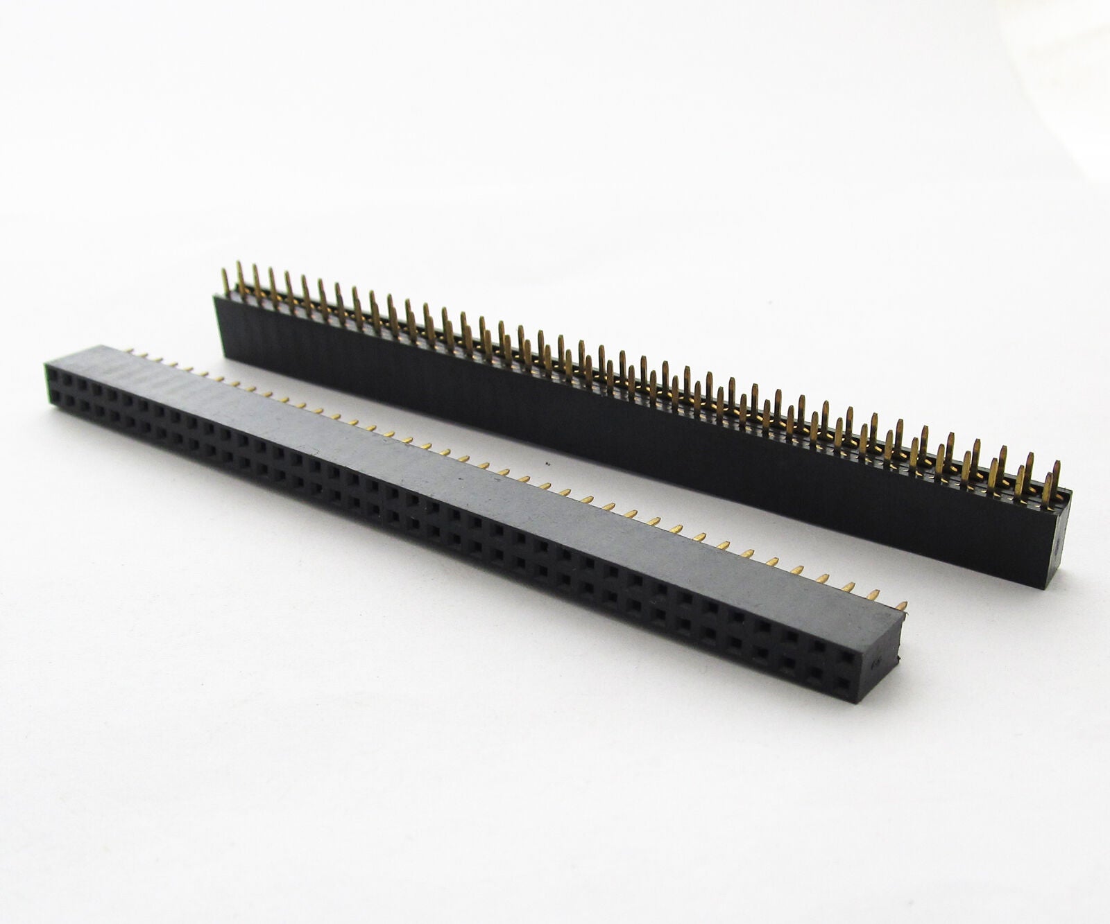 50x Double Row 2x 40pin 2.54mm Female Pitch Flat PCB Panel Breakable Pin Header