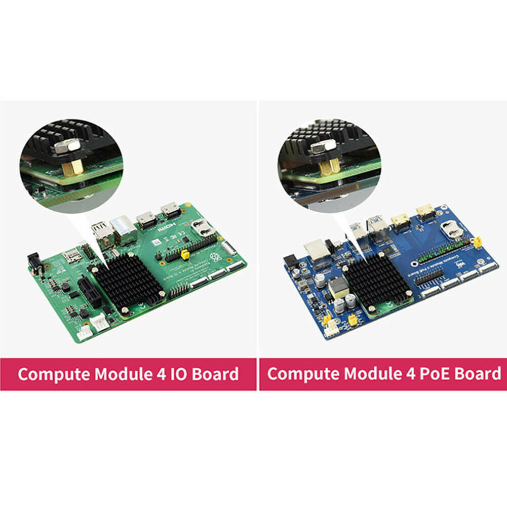 Aluminum Heatsink Notched for Antenna Heat Dissipation for Raspberry Pi Compute