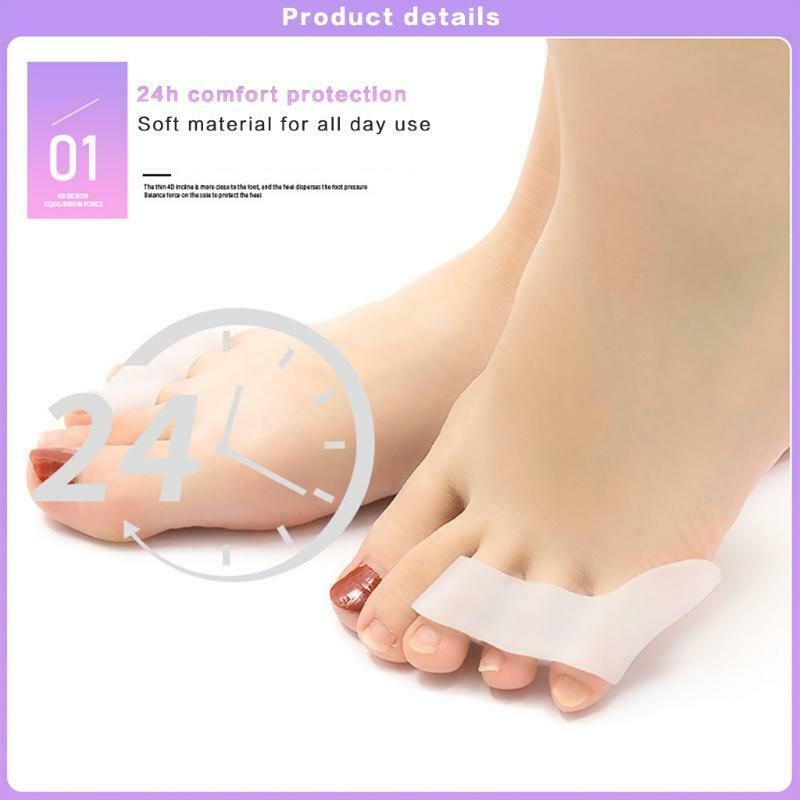 5pcs Pinky Toe Separator and Protectors Triple Gel Toe Separator for Overlapping