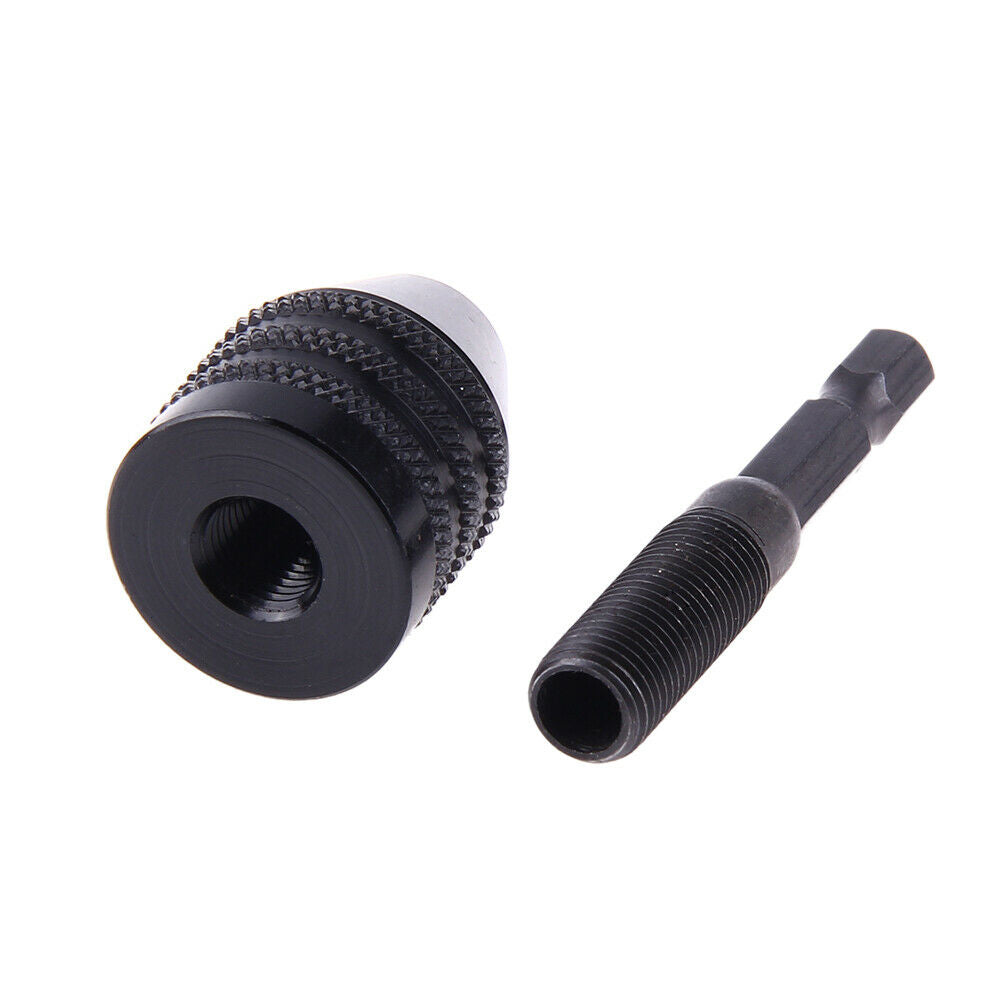 0.6-8mm Keyless Drill Chuck Screwdriver Impact Driver Adaptor Hex Drill @