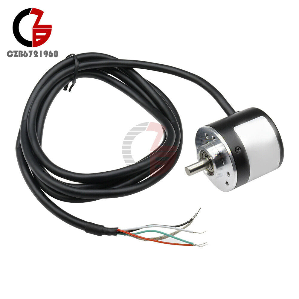 360P/R Incremental Rotary Encoder AB Phase Encoder 6mm Shaft With Coupling