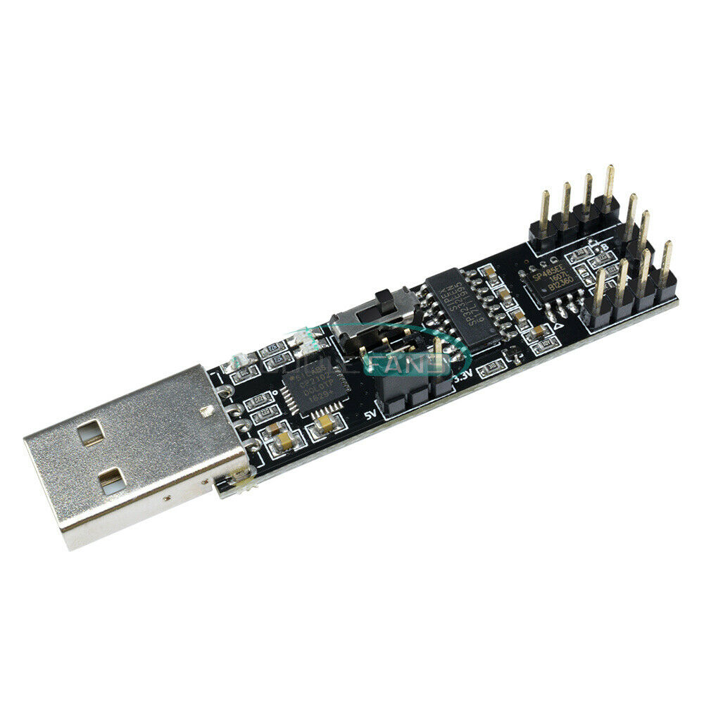 CP2102 USB To RS485 RS232 3 in 1 5V 3.3V TTL Serial Port Converter Board Module