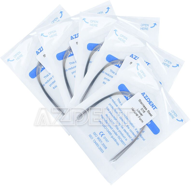 50 X Dental Ortho Arch Wire Stainless Steel Nature Form Round 016 Lower AZDENT