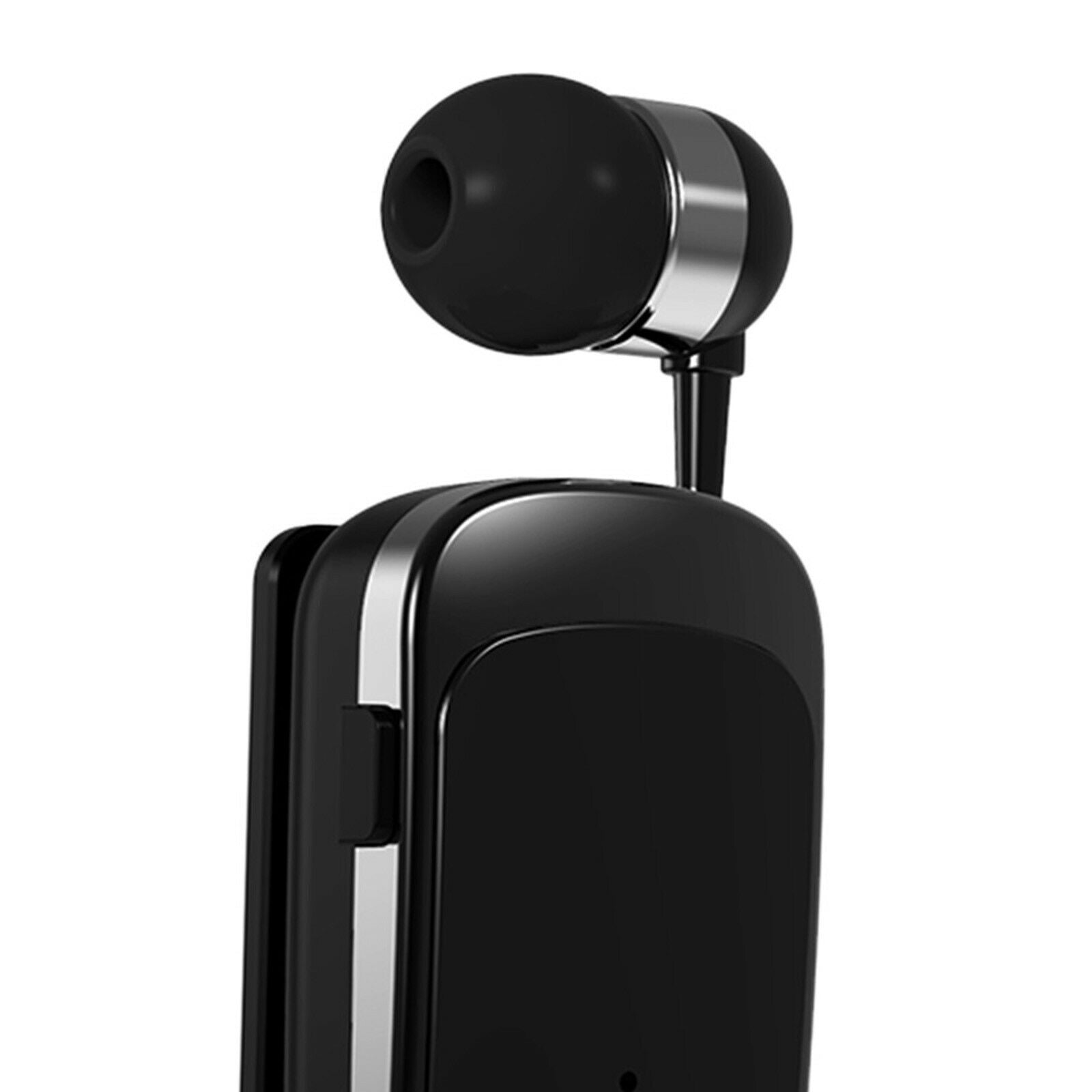 Bluetooth 4.0 Headset Stereo Clip-on Business Earphone Earpiece Black No Box