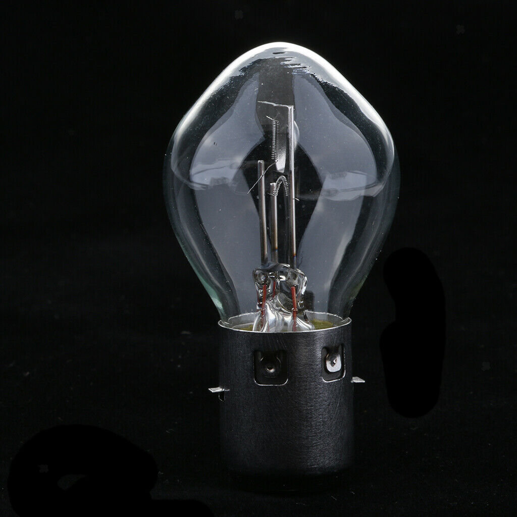 2x 12V 35W Bright White Halogen Headlight Bulbs Clear BA20D S2