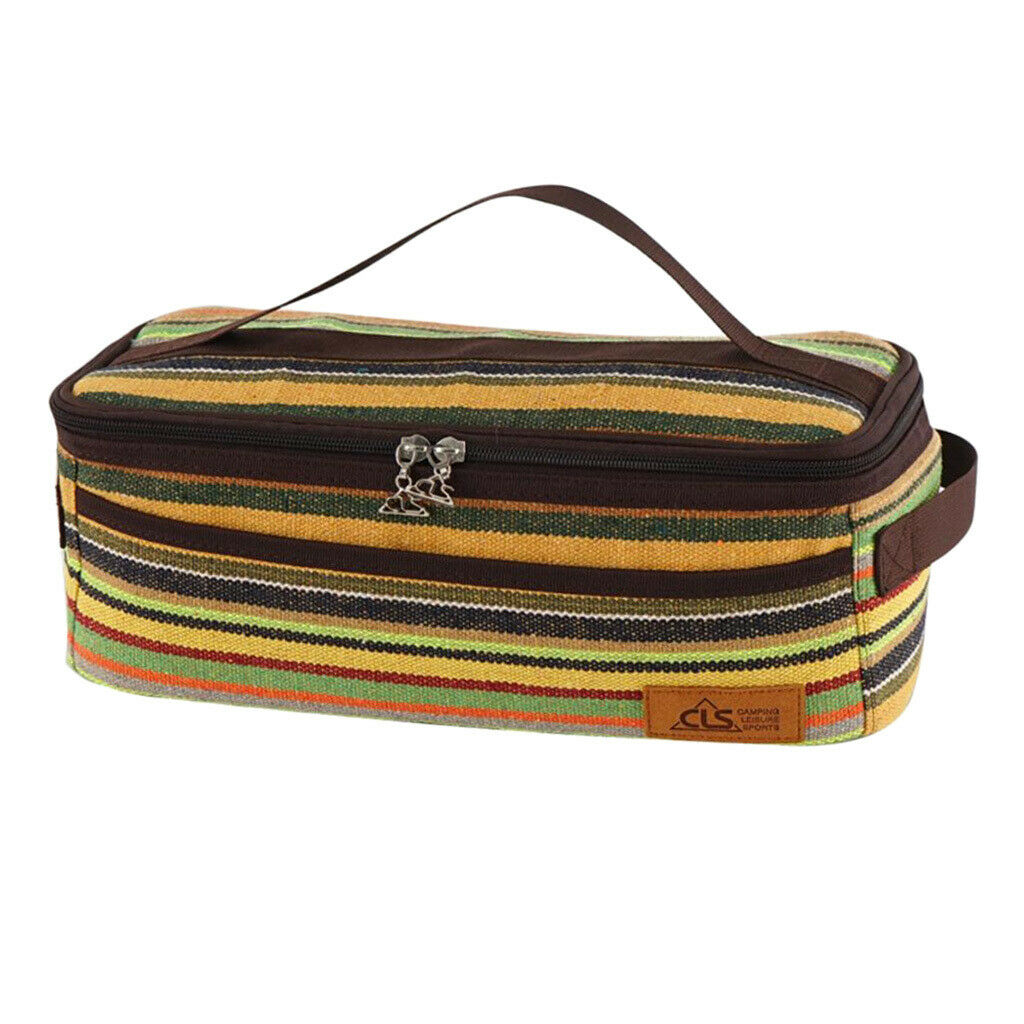 Cutlery Storage Bag Utensils Storage Box Tableware Flatware Holder Stripe