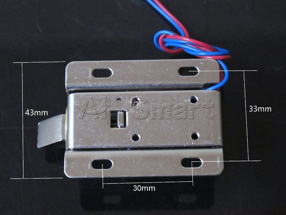 Assembly Electric Solenoid Lock Tongue Upward for Door Cabinet Drawer DC12V 0.6A