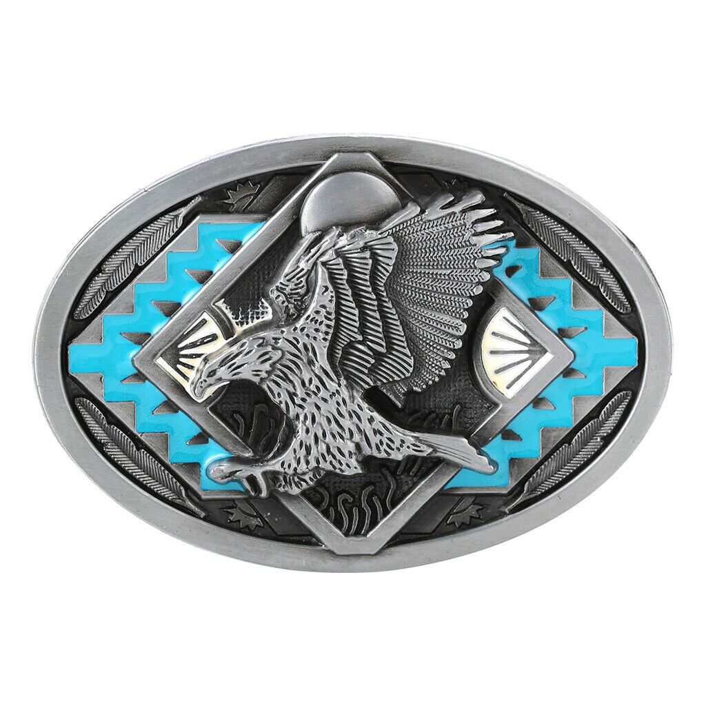 Animal Engraved Belt Buckle Western Cowboy Motorcyclist Jeans Strap Buckles