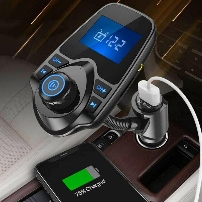 Car FM Transmitter Wireless Bluetooth Handsfree Kit MP3 Player USB Charger AUX