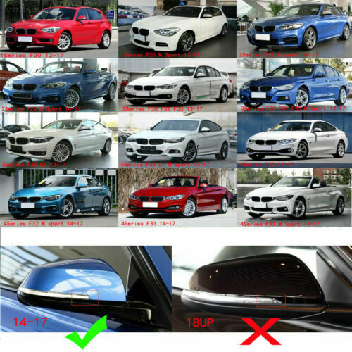 For BMW 2-Series F87 M2 2016-2021 Carbon fiber Look Rear Mirror Cover Caps