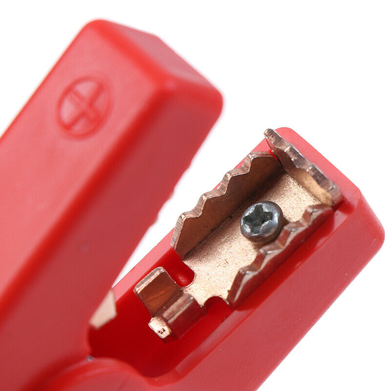 2pcs Large 100A Crocodile Alligator Clips Car Battery Chargers Insulated Clam WF