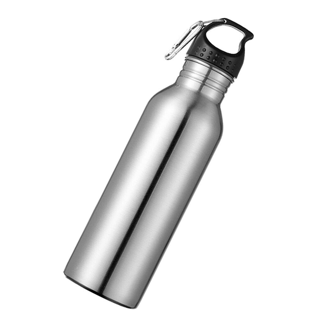 2 lot 750ml Sports Water Bottle Wide-mouth Flask Gym Cold Water Bottles