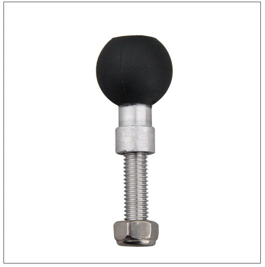 Motorcycle Handlebar Clamp Base with M8 Screws 1" Rubber ball Dampen Vibration