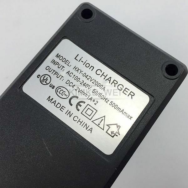 AC 100-240V Charger for 2 x 3.7V Rechargeable Lithium Battery New