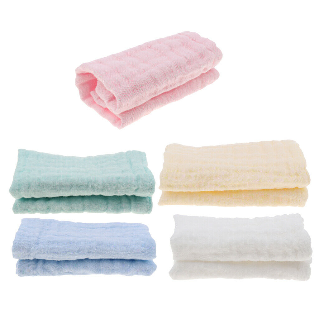 Baby Handkerchief Gauze Nursing Towel Clean Infants Feeding Towel White