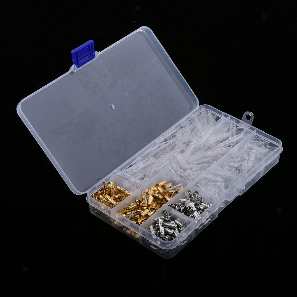 100 Sets Car 3.9mm Bullet Connectors Male & Female Wire Terminals Insulation