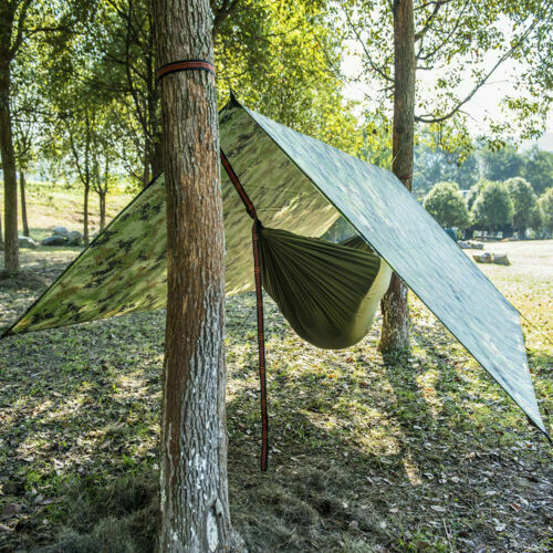 Waterproof Camping Tent Tarp Shelter Hammock Awning Sun Shade Rain Fly Cover