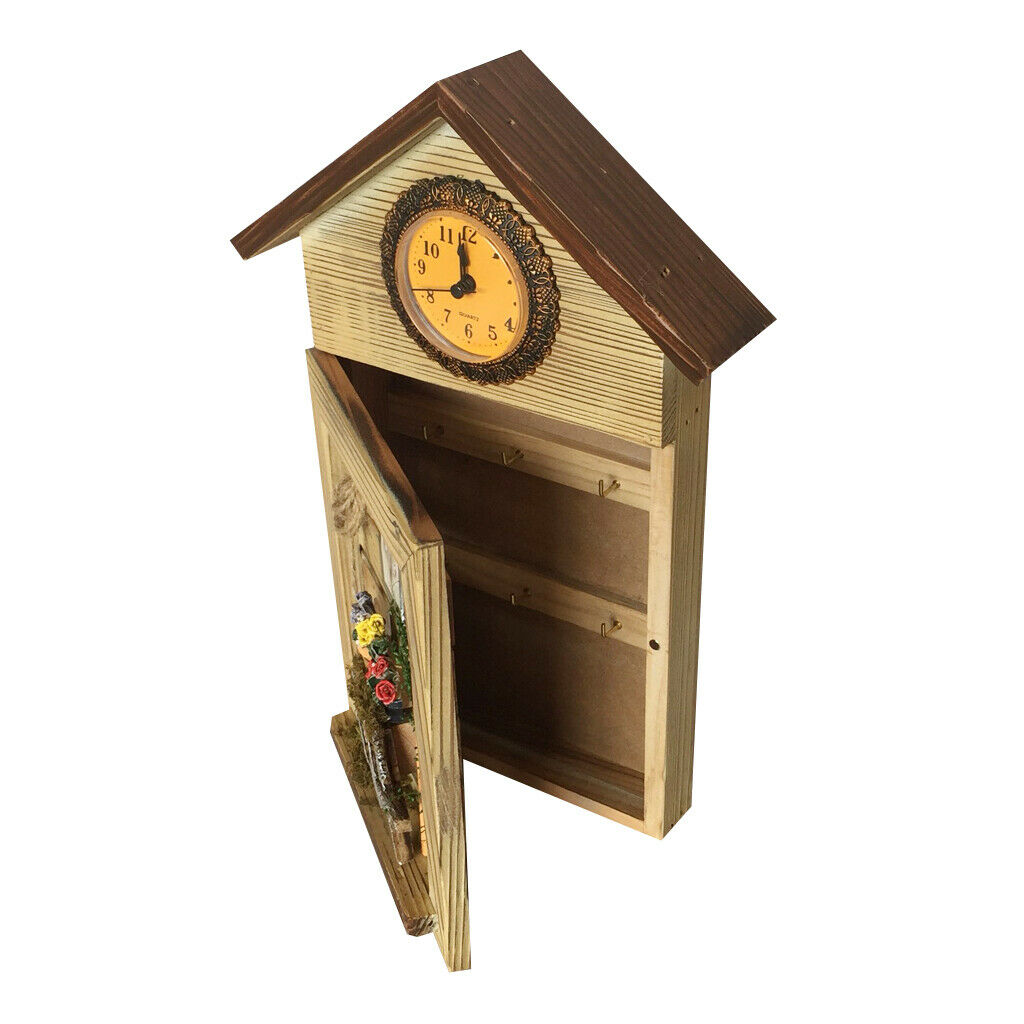 Wooden Handicraft Key Storage European Style Wooden Keys Box Decoration C