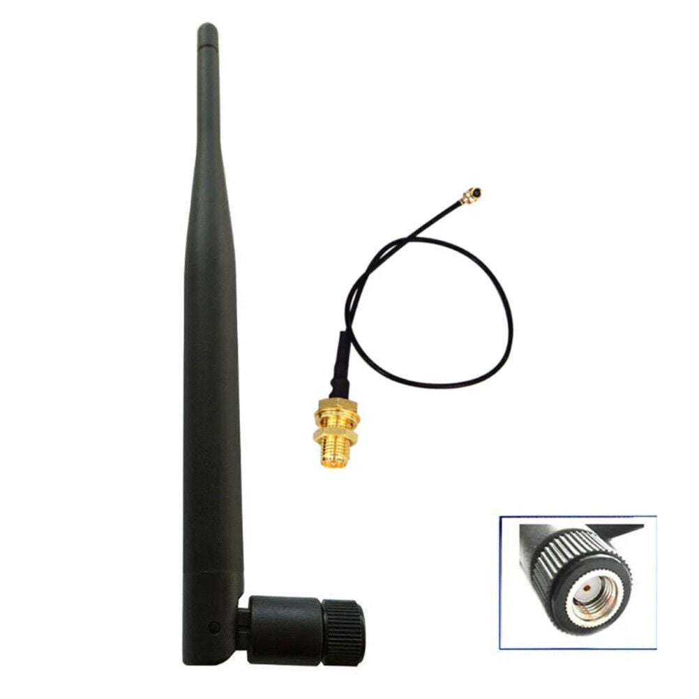 5dBi WiFi 2.4g antenna aerial RP-SMA male wireless router PCI pigtail cable u.DD