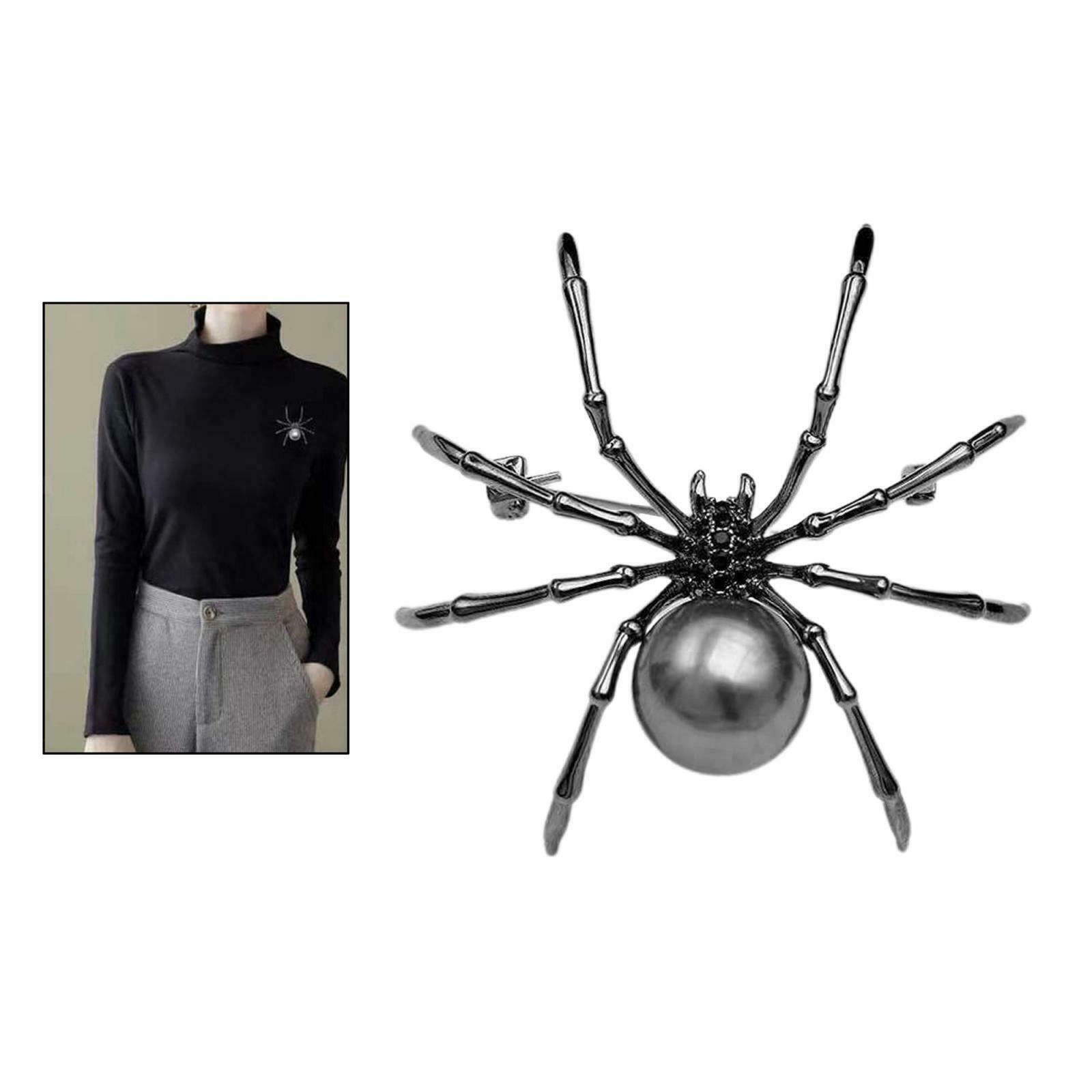Alloy Retro Style Spider Brooches Female Witch Bridal Brooch Pin Halloween