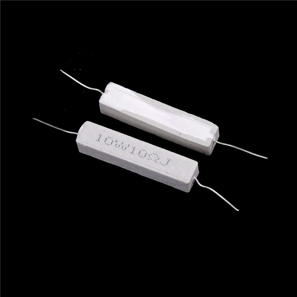 10 stücke 10 Watt 10 ohm 10R Widerstand Ceramic Cement Resistor 5% DIY KitAP SJ