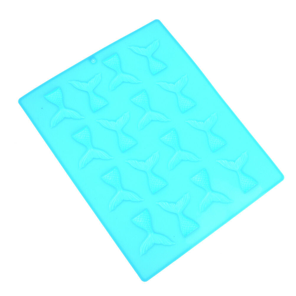 Mini Silicone Mermaid Tail Mold Fondant Cake Mold Cupcake Kitchen Baking T.l8