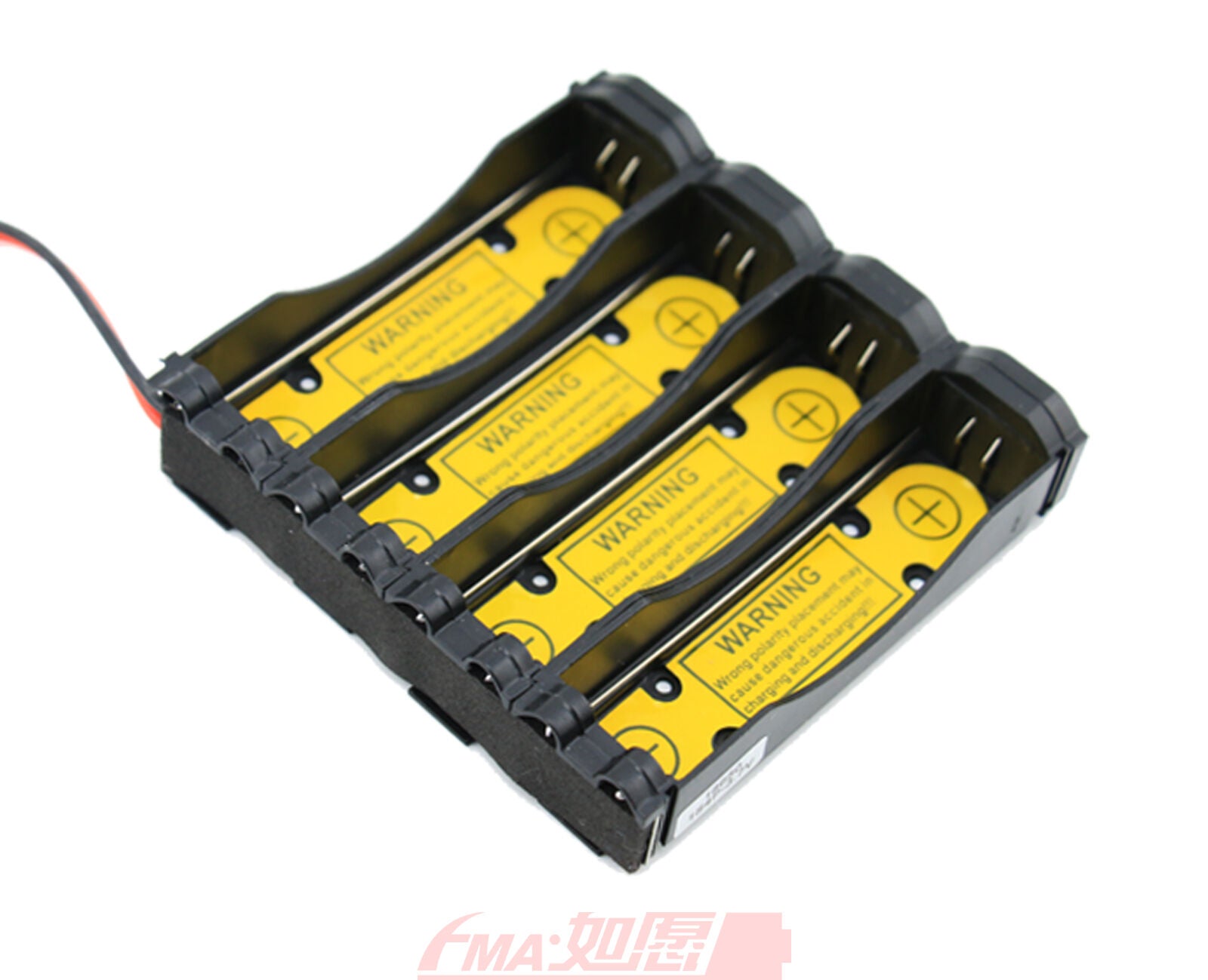 One 1S4P Battery Holder Case for Li-ion 18650 17670 w/PCM inside output 3-4.2V