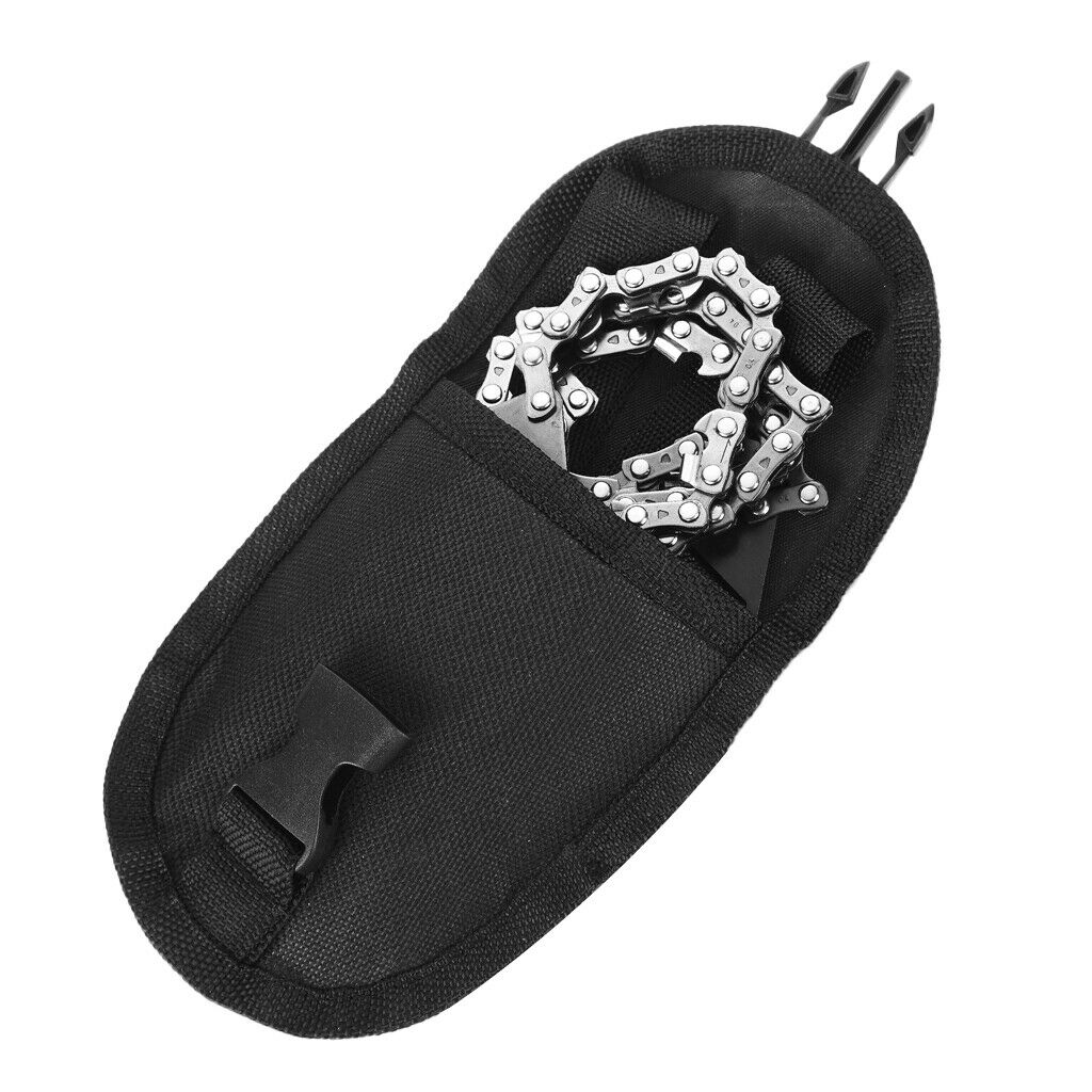 Outdoor Hiking Camping Wire Chain Saw Emergency Tool with Storage Bag